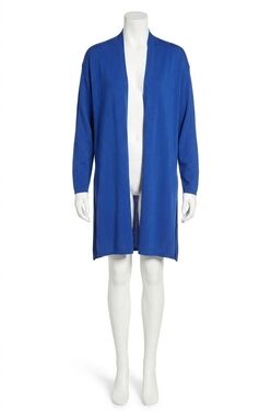 NEW LYSSE avril knit duster in cobalt blue
